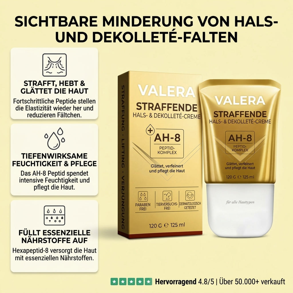 Hautstraffende Halscreme