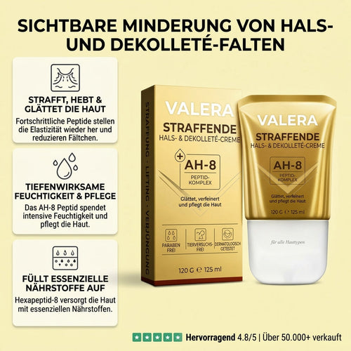 Hautstraffende Halscreme